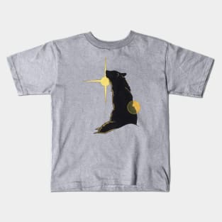 Sunlit Wolf Design Kids T-Shirt